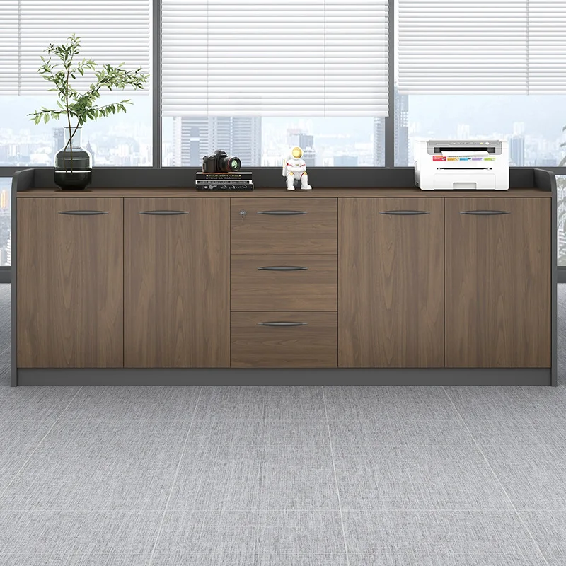 

Modern Wooden Office Filing Cabinets for Company Floor Standing Printer Stand Cabinet Household Filing Cabinets for Restaurant F
