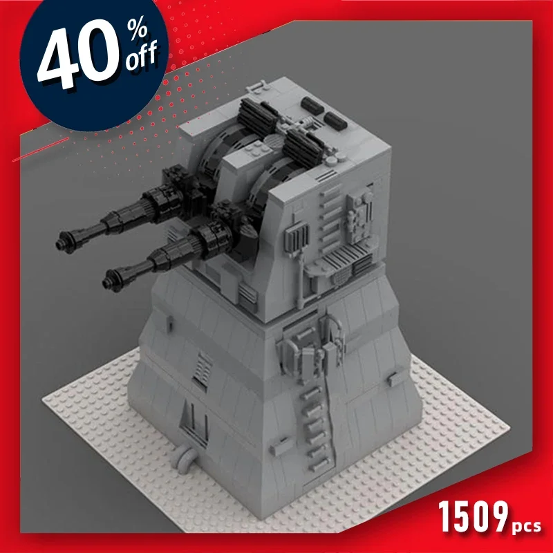 

star series scene building blocks set Heavy Weapon block set modular Gun Turret Anti Aircraft Defense star series scenes