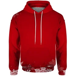 Christmas Graphic Hoodies 3D Print for Men Elk Ironman Triathlon Santa Claus Women's Streetwear Snowflake Long Sleeve Pullover