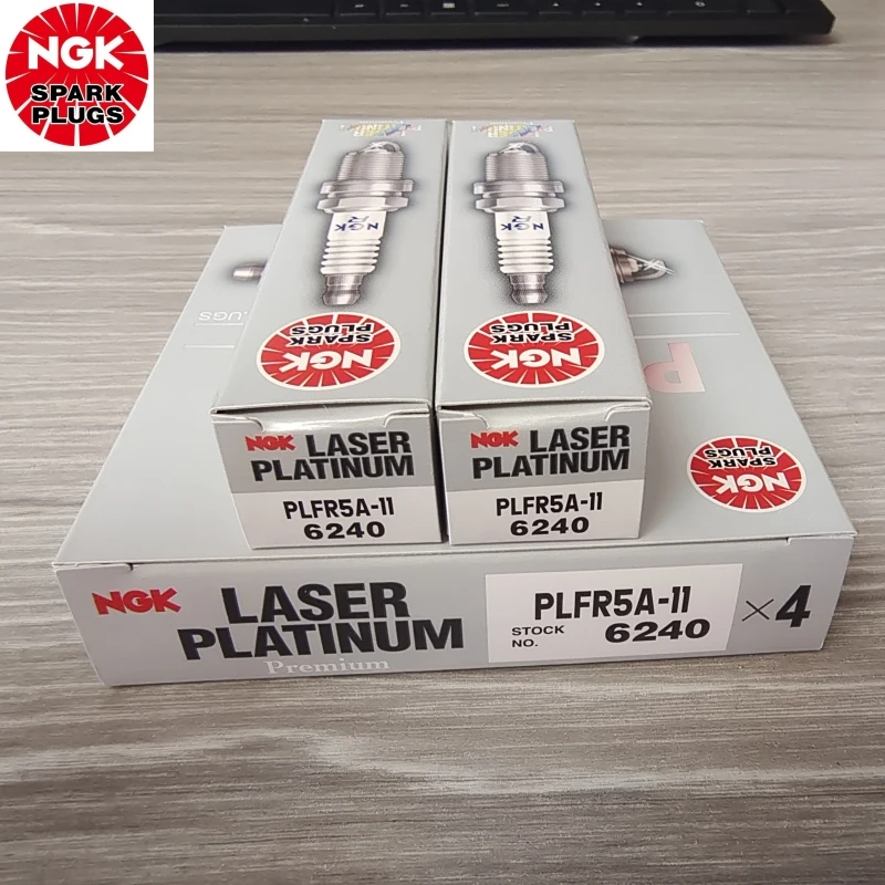 4/6PCS Original NGK PLFR5A-11 6240 Laser Platinum Spark Plugs For