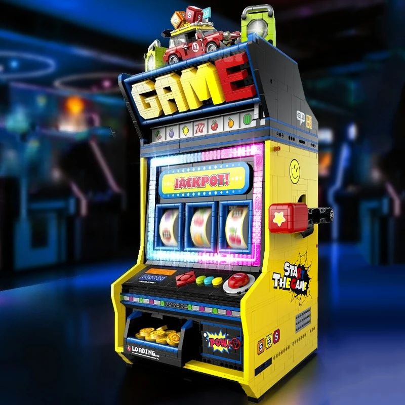 

3571PCS Retro Game Console Fruit Arcade Building Blocks Toys Sets Party Supplies Game Machine Brick Gifts For Birthday Christmas