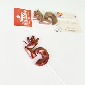 إكليل كعكة عيد ميلاد سعيد ، شمعة رقمية ، زخرفة حفلات الأطفال ، احتفال الأوبرا ، الحلي أفضل 10 مبيعات كعكة عمرها 16 عاما - رقم 4