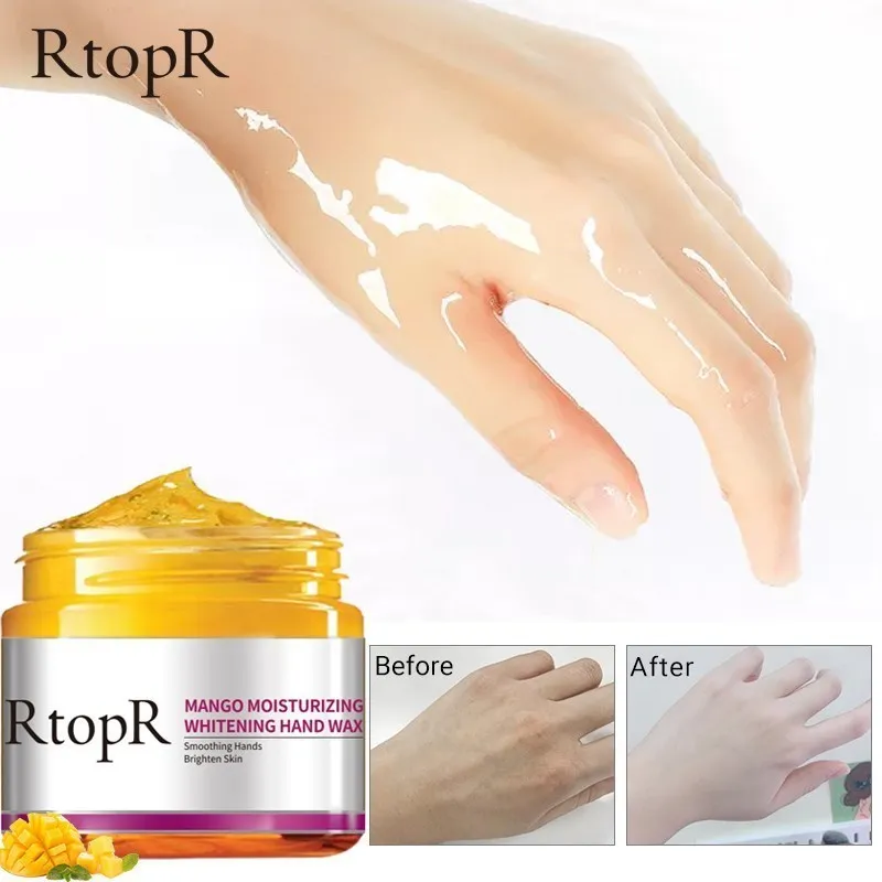 RtopR Mango For Hands Mask Hand Wax Nourish Moisturizing Repair Exfoliating Calluses Filming Anti-Aging Hand Skin Care