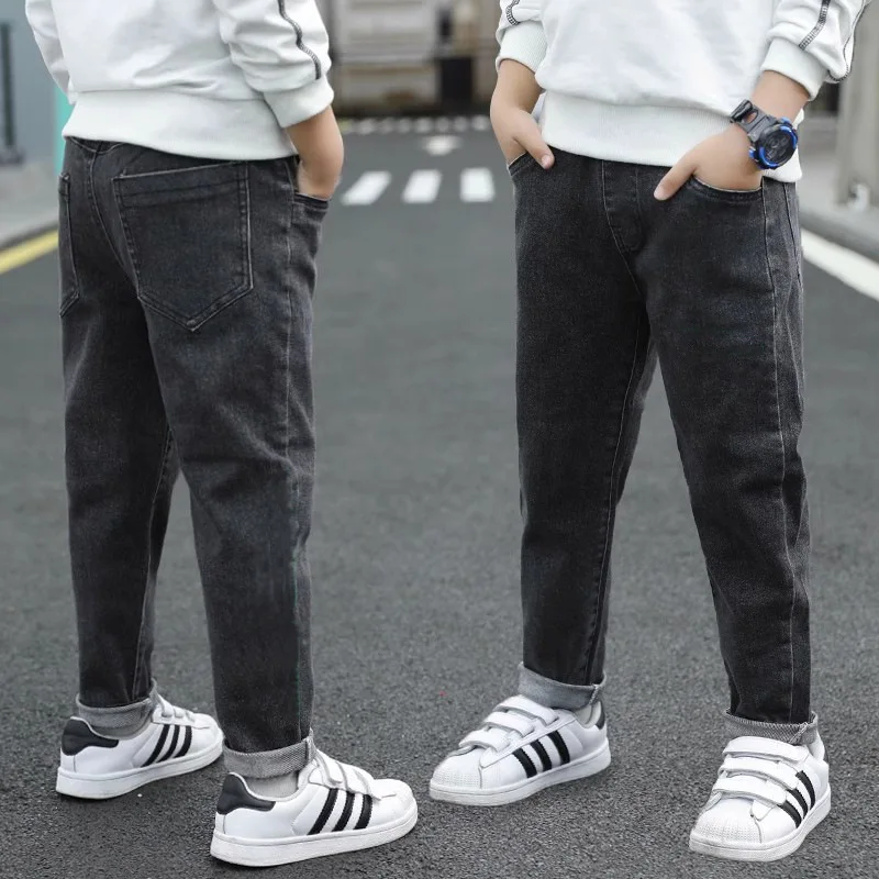 Boys Jean Pants Long Trousers Cotton 2024 Cheap Spring Autumn Baby's Kids Pants Teenagers Outwear Children's Clothing