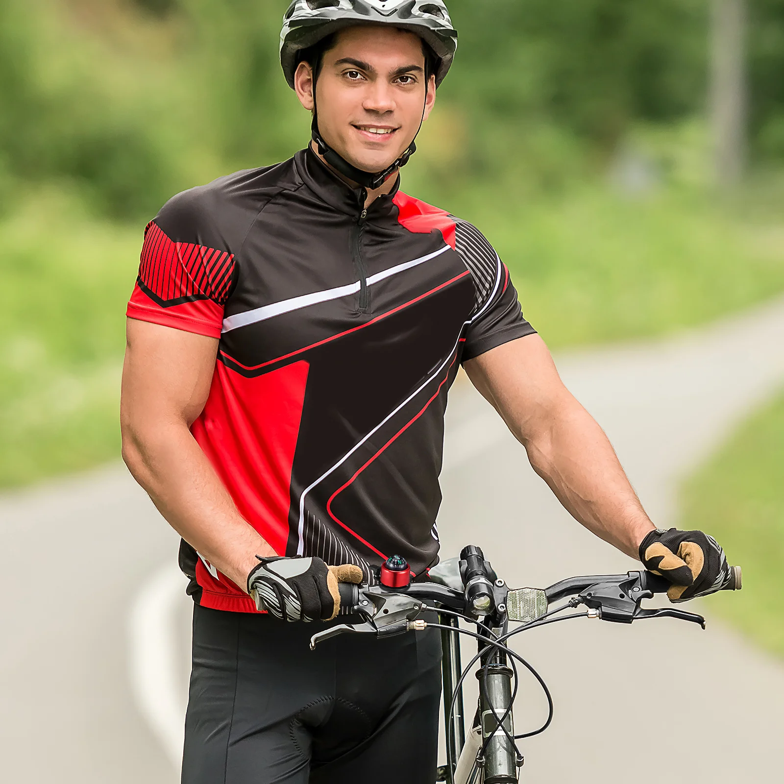 【】Bicycle Bell Mountain Bike Warning Bell Durable Waterproof Rainproof Bike Accessories For Outdoor Use Red Color