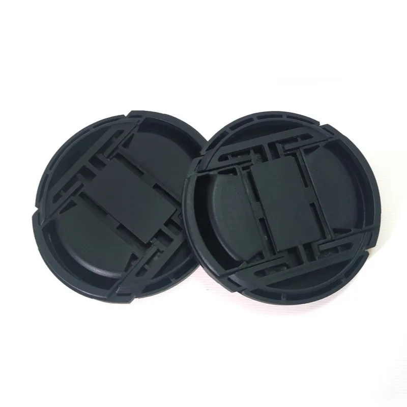 Blank Universal Camera Lens Cap Mark-free Front Protective Cover Compatible with Mirrorless DSLR Optical Lens Light Blocking