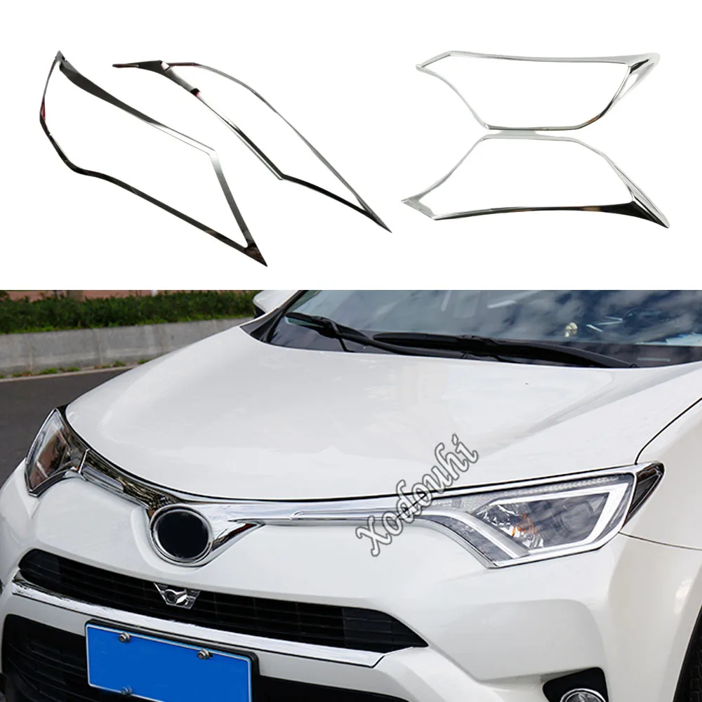 

2 шт., хромированные крышки для Toyota RAV4 2014 2015 2016 2017 2018