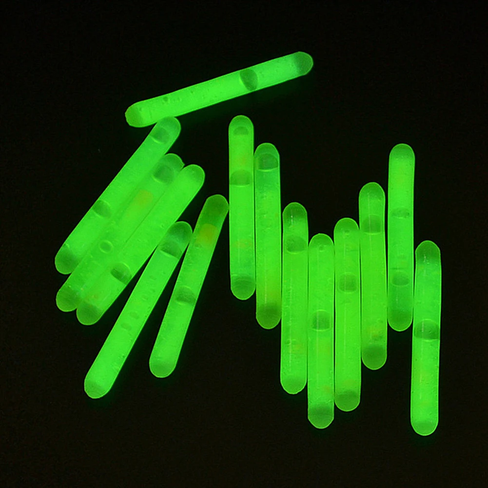 15pcs Glow Sticks Night Fishing Float Fluorescent 4.5*39mmPP For Night Fishing Float Rod Lights Fireflies Lightstick Accessories