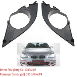 BMW E60 E61 M 스포츠 용 안개등 커버 램프 프레임 그릴 2003-2009 525i 528i 530i 안개등 커버 구멍 51117896603/51117896604