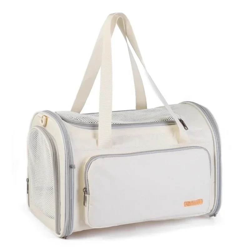 

Cat bag crossbody summer out portable bag portable pet breathable folding bag