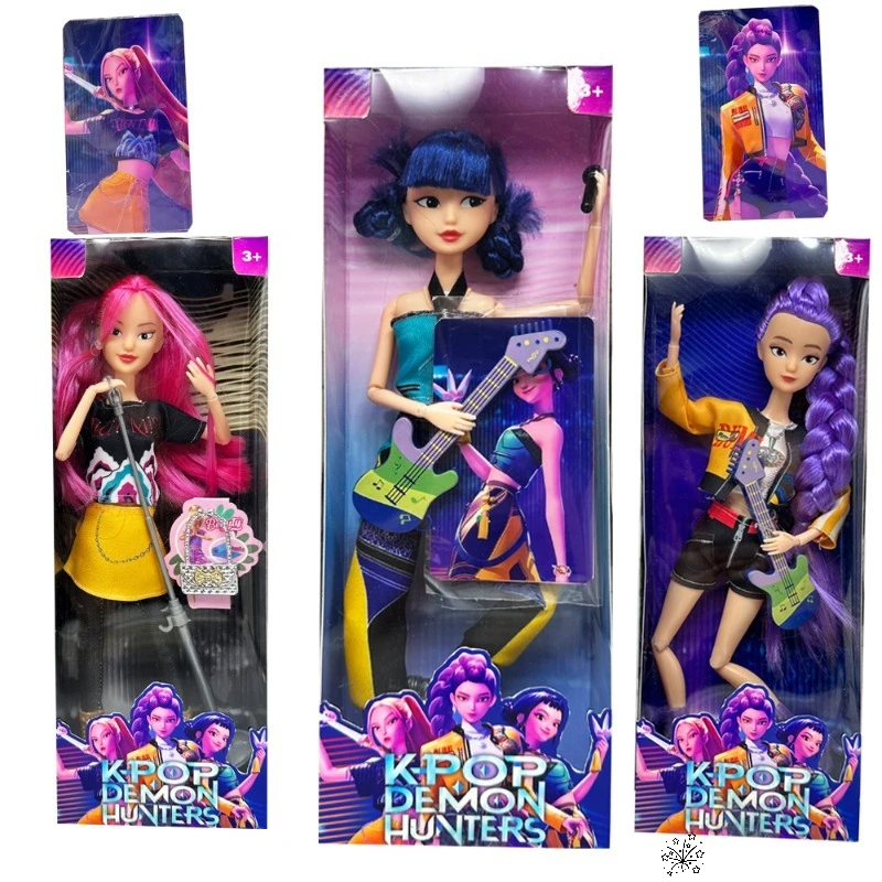 

2026 3PCS Hot Trendy Kpop Devil Hunter Dolls Vinyl Dolls Dolls Christmas Gifts Birthday Gifts Halloween Gift Girls' Toys