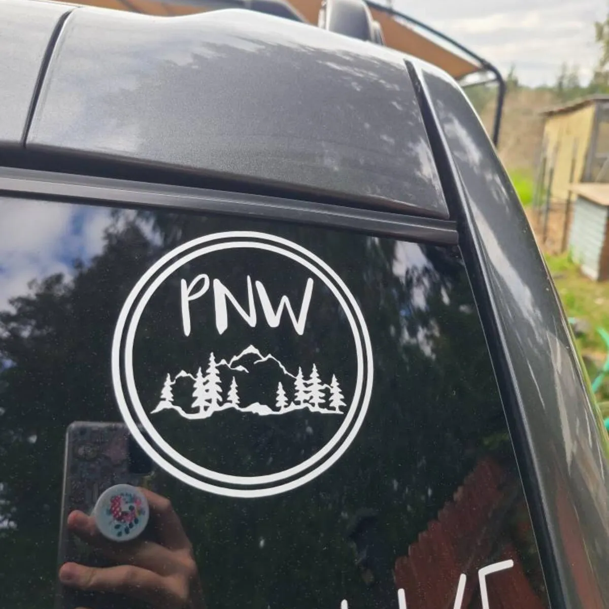 

PNW Mountain Car Styling Stickers Bumper Decor Die Cut Vinyl Decals Accessories