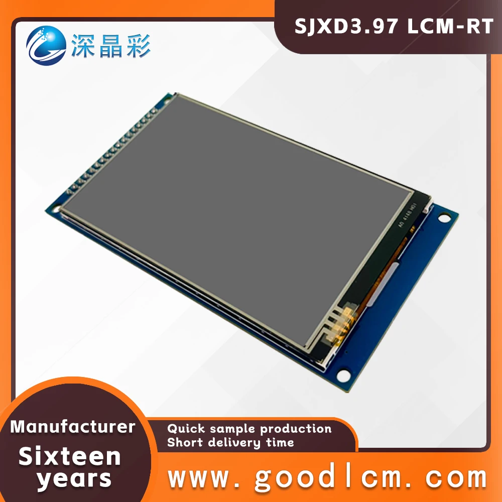 Weerstandsaanraakscherm Hoog Contrast 3.97 Inch Tft Full-Color Lcd-Scherm Plug In 34pin Wit Led Backlight