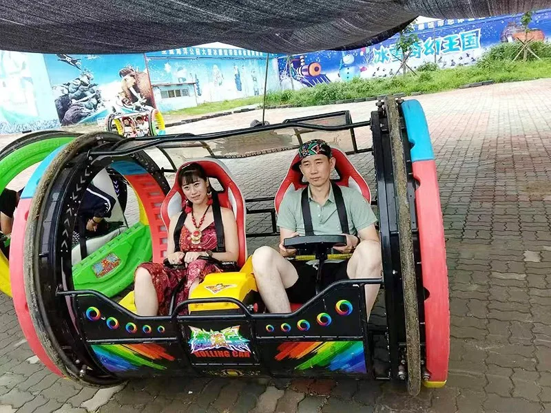 360 Degree Rotating Electric Happy Swing Car PVC Plastic Metal Rocking Bus Ride Children's Playhouse for Playground Amusement