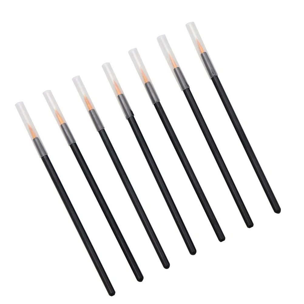 

50pcs Disposable Slim Eyeliner Brush Eye Makeup Brush Applicator Makeup Eye Liner Wands Makeup Tool for Women (Black)