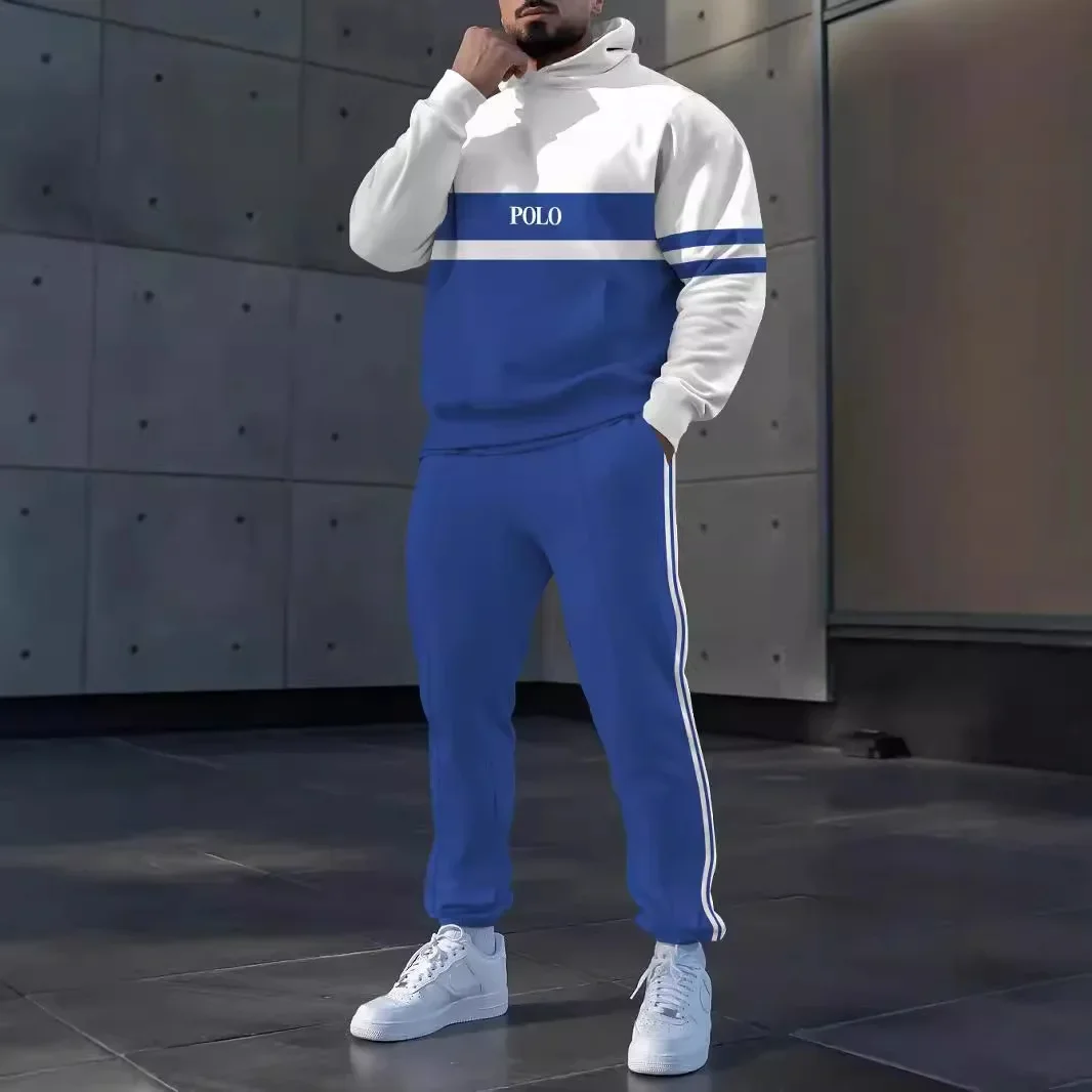 2024 New Trend Casual Loose Hat Sweater Men\'s Suit Tech Fleece Clothing  Sweatpants  Suits for Tracksuit Hoodies
