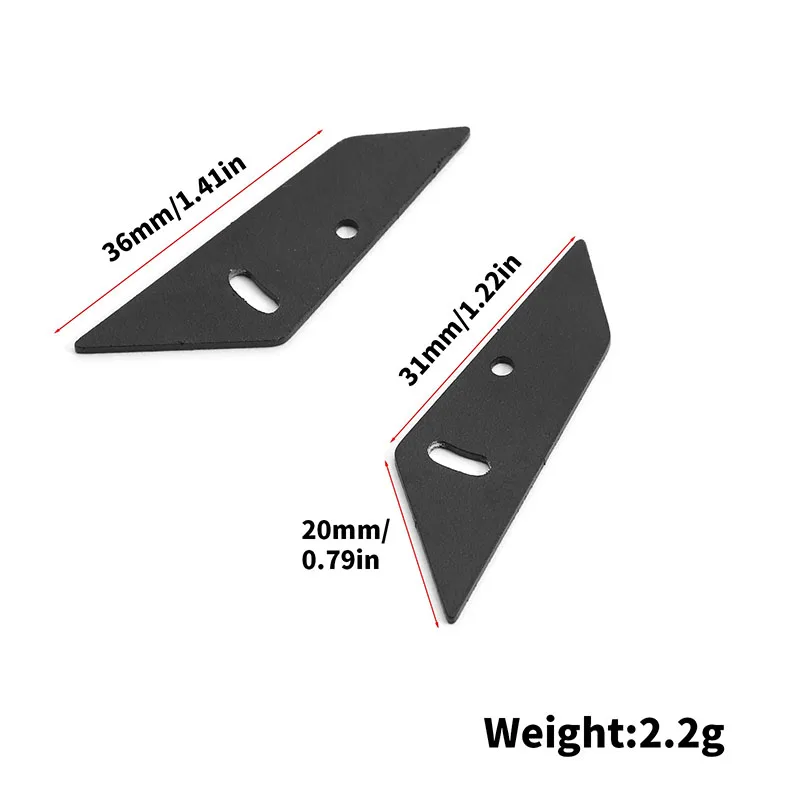 Metal Tail Wing Rear Spoiler for 1/10 RC On-Road Racing Rally Drift Car TAMIYA TT01 TT02 XV01 PTG2 HSP 94123 FW06 SAKURA Upgrade