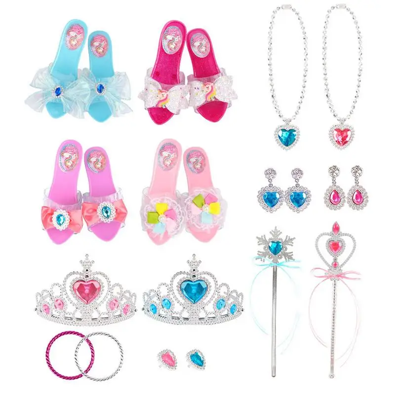 Princess Shoes Play Set Pretend Play Beauty Dresser Table Pretend Play Princess Dressing Table Girls Role Play Shoes Pretend Toy