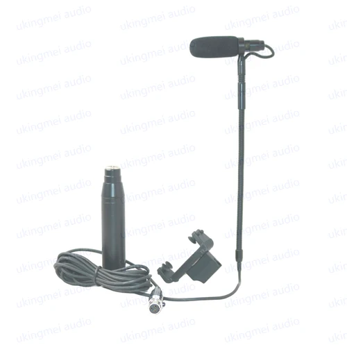 Micrófonos de instrumentos musicales con adaptador XLR 48V para saxofón, violín, guitarra, instrumento de rendimiento, puesta en escena