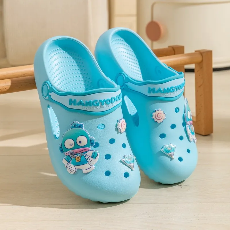 

Hangyodon Hello Kitty, аниме Kawaii Sanrio Ins, повседневные тапочки, лето 2023, новая милая домашняя обувь My Melody, подарки, игрушки