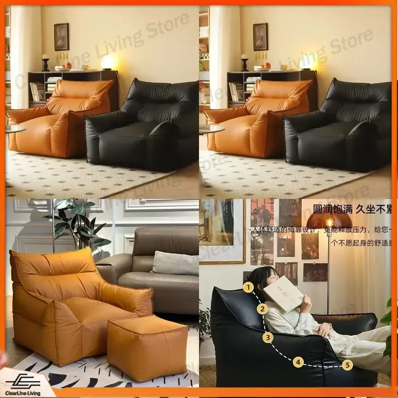 for Lazy Sofa Little Devil Internet Celebrity Single Sofa Chair Living Room Balcony Small Apartment Sofa Chair Bedroom Single