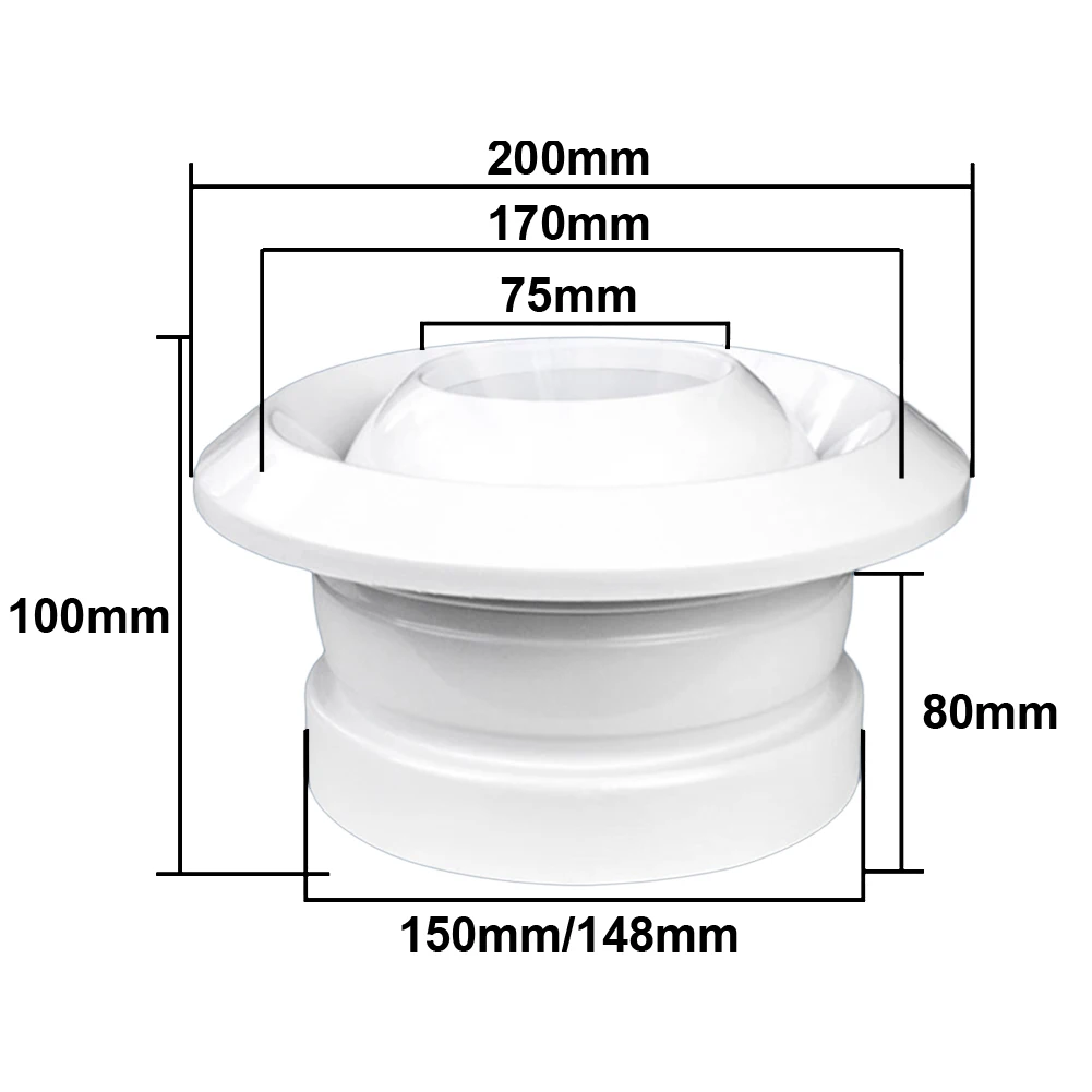 Air System Outlet Valve Circulation Cover Daily Use Efficient Exhaust Spherical Station Adjustable Ventilation