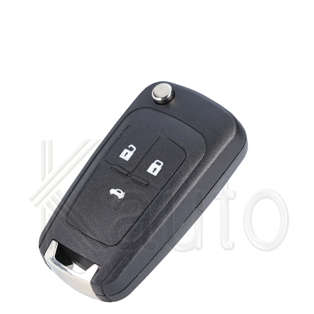 Carcasa para llave remota de coche, funda plegable para llave de 2/3 botones, para Opel Vauxhall Chevrolet Cruze 2012 Malibu Aveo 2015