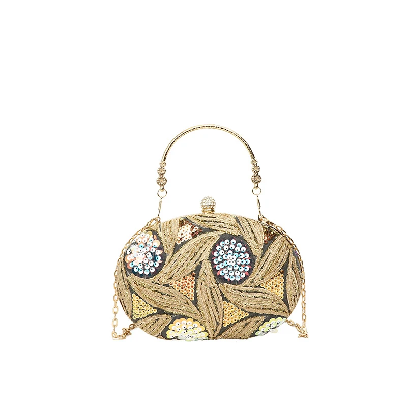 

Women Evening Clutch Bag New Chinese Style Sequins Sparkly Evening Bag Glitter Handbag Female Dating Bag