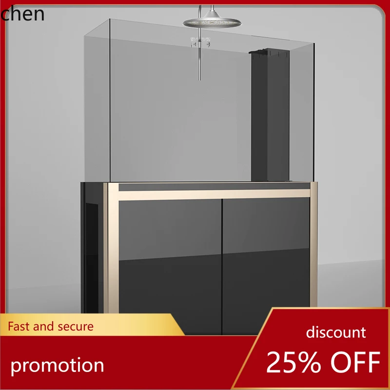 

HT Aquatic Plant Tank Ultra-clear Glass Plant Ecological Landscaping Tank Orchid Longevity Fish Tank Bottom Filter Aquarium