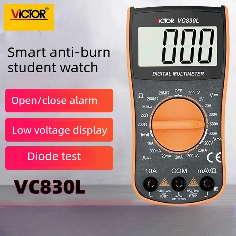 

Высокоточный портативный многофункциональный измеритель VICTOR VC830L для электрика с функцией защиты от ожогов и функцией зуммера