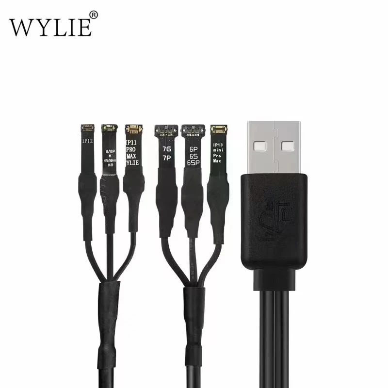 WYLIE Power Line For iPhone 6S 7 8P XR XS Max 11 12 13 14 Pro DC Power Supply Control Test Cable Tools
