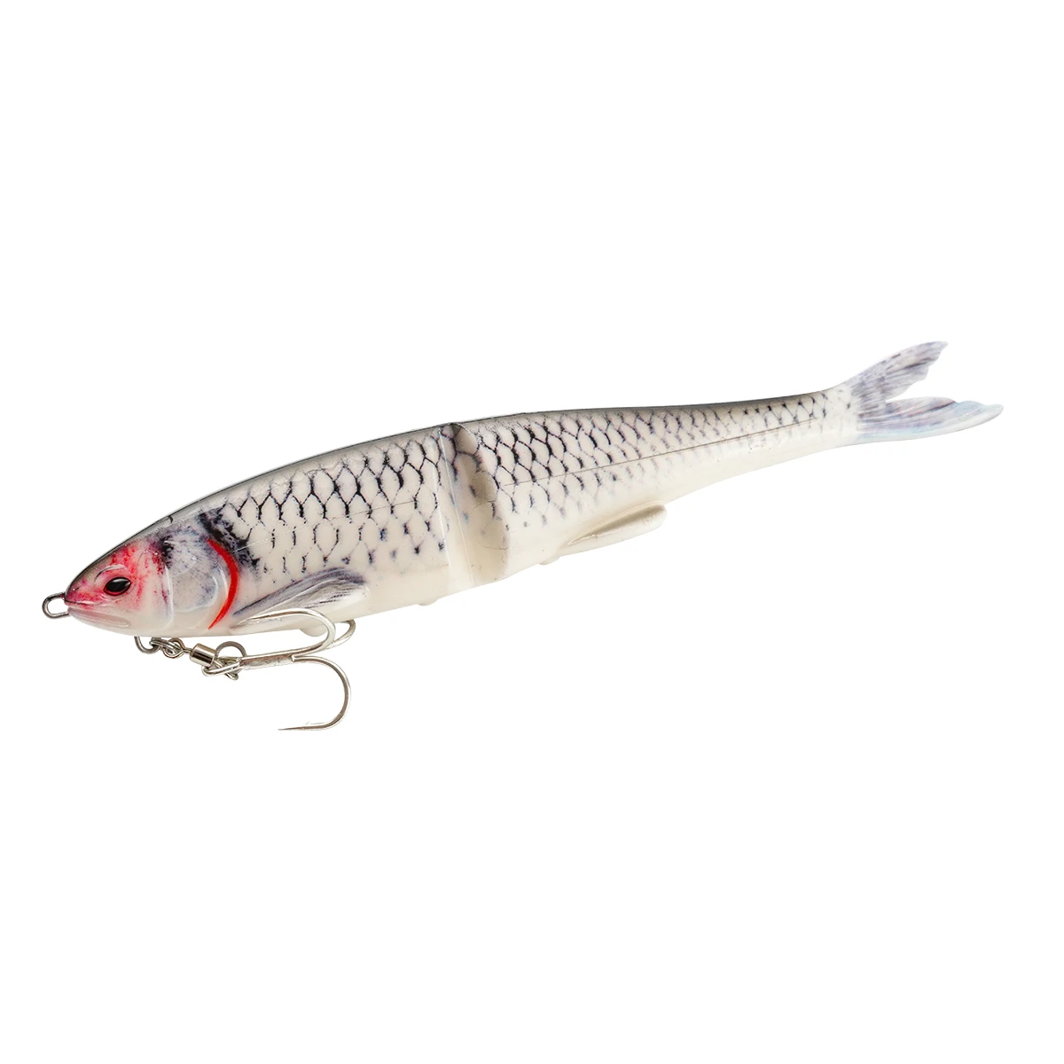 220mm 60g Schwimmender Weichköder für Raubfische, bedruckter Farbfischköder, zweiteiliger Schwimmköder, hohe Qualität