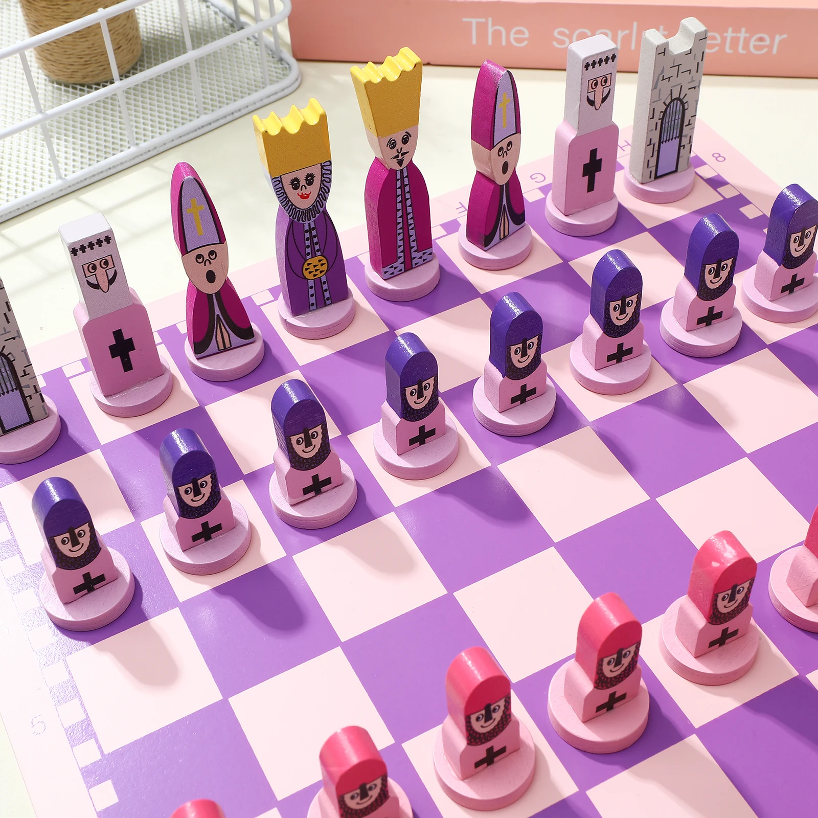 

1Set 3 in 1 International Chess Checkers Chessman Fine Workmanship Unique Technology Premium Wood Material No Burrs