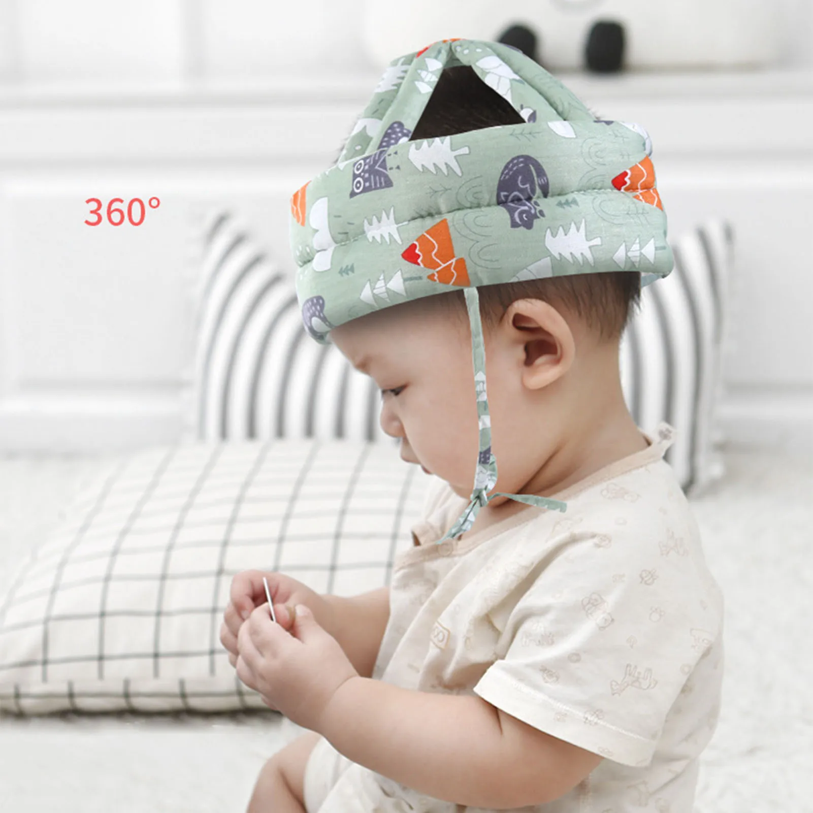 Baby Safety Helmet Baby Bumper Protect Hat Breathable Kids Anti-Fall Safety Cap for Learning to Walk