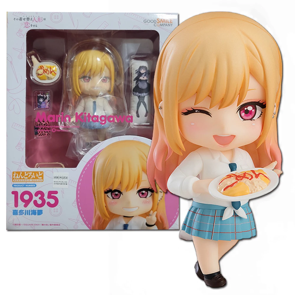 

Anime My Dress-Up Darling MARIN KITAKAWA Action Figure #1935 Q Vertion Japanese Dolls kawaii girl figures Desktop Decoration