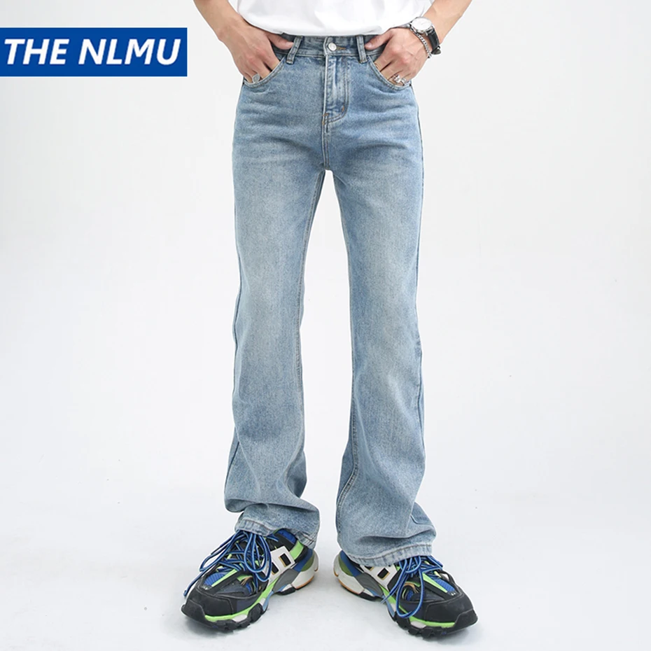 

Men's Slim Jeans Black Blue Denim Pants Y2K Vintage Casual Jeans Trousers Korean Fashion Male Jeans