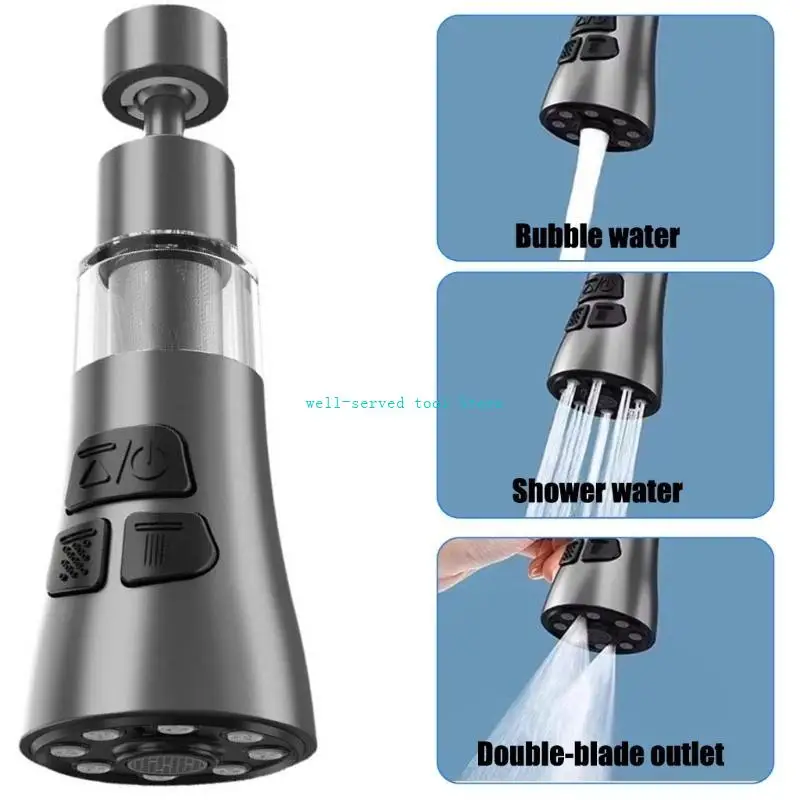 

G88A Kitchen Washbasin Faucet Bubbler сопла универсалии 720 Вращающий кран Удлитель