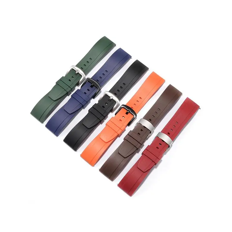 

Dust Proof Rubber Watchband For Men, Universal Interface Silicone Watch Chain22 20mm