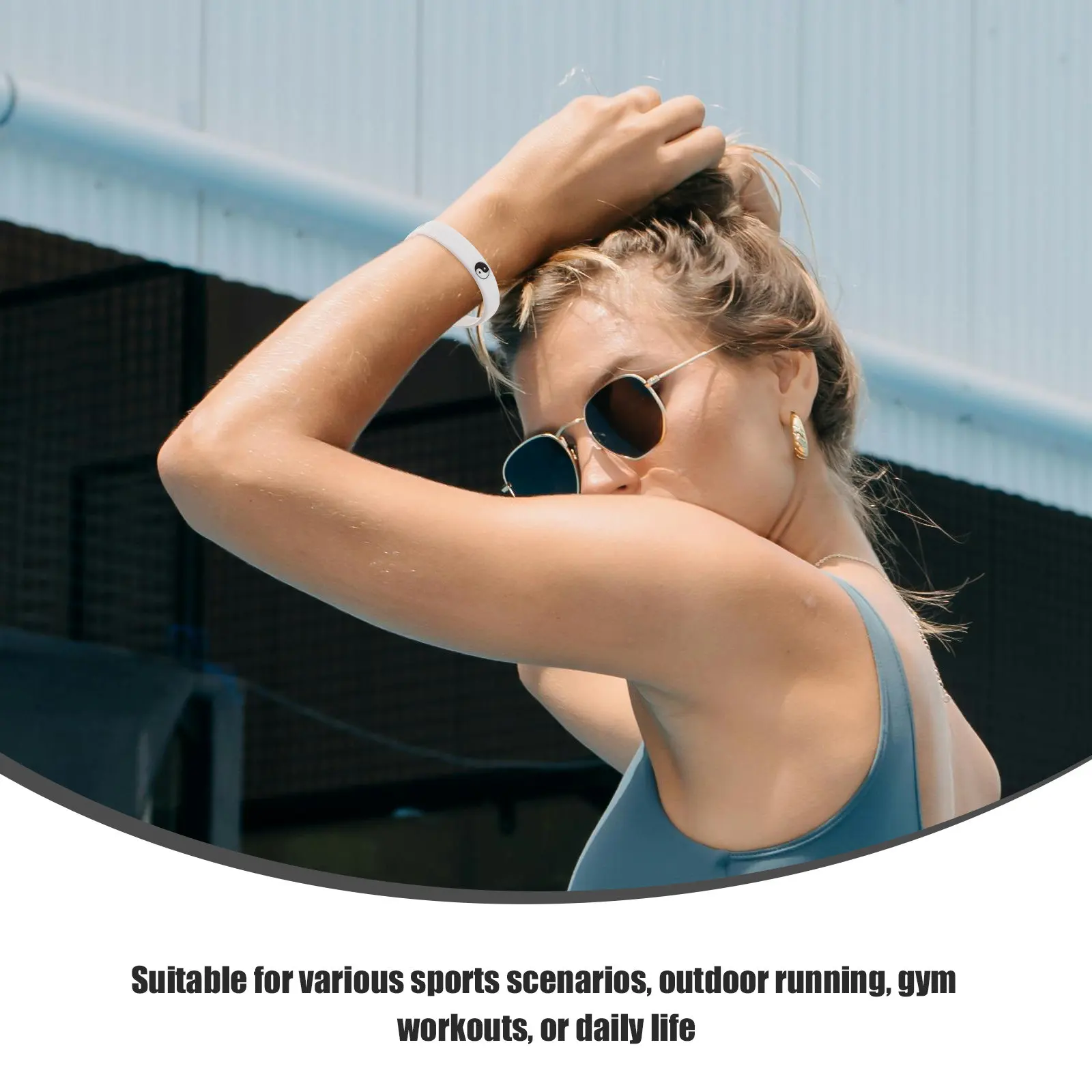 

2 шт. силиконовые браслеты для тай-чи, танцев, уличных видов спорта, фитнеса, бега, тренировок в зале, унисекс, стильные, гибкие