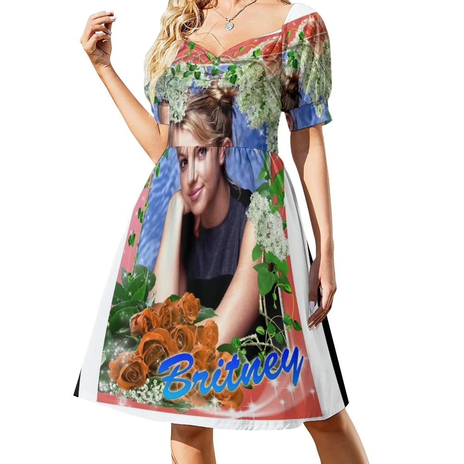 

brit fan art Sleeveless Dress women's clothing trend 2024 dress party night dress women summer Women long