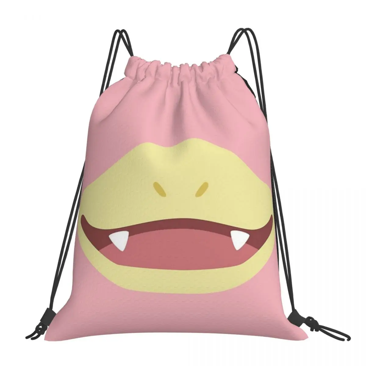 Zaini Slowpoke Poke Maniac Mouth Borse portatili con coulisse Borsa sportiva tascabile con coulisse Borse per libri per uomo donna scuola