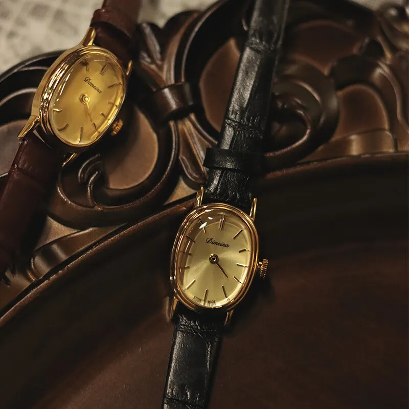 Exquisite And Petite VintageStyle Watch With A Thin StrapWomen'S Watch Collection. Unique Wristwatch. Women'S Watch Collection.