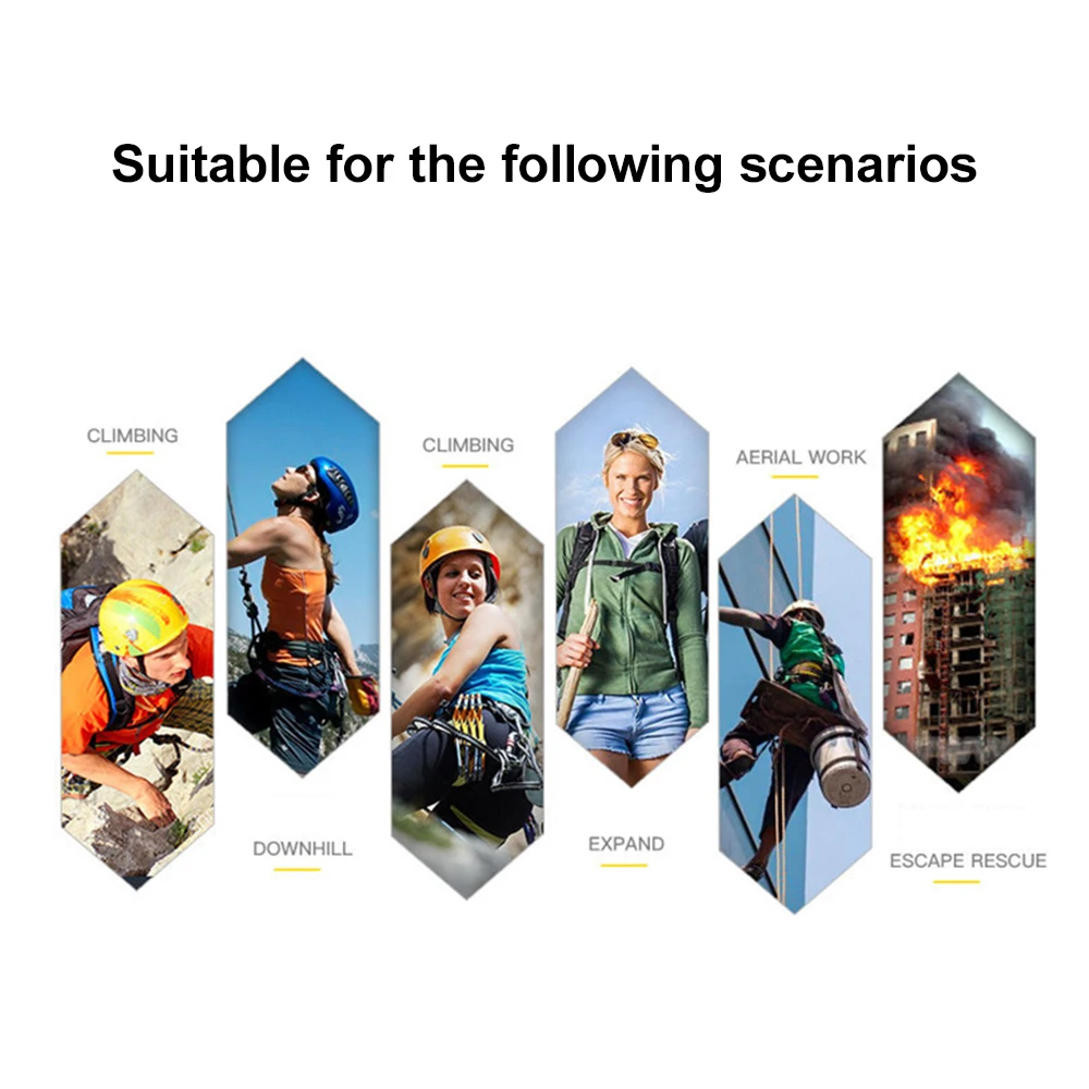 10M/15M/20M/30M ปีนเขาเชือกกู้ภัยเชือกปีนเขาความปลอดภัยเชือก Paracord ประกันหนีเชือก Hiking Survival Tool