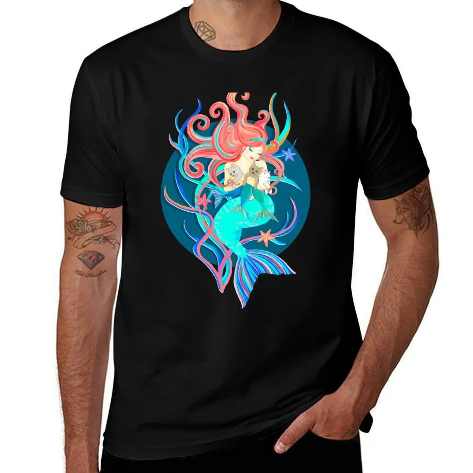 

Crazy Mercat Lady T-Shirt man t shirt designer funny t shirts cotton T-Shirt