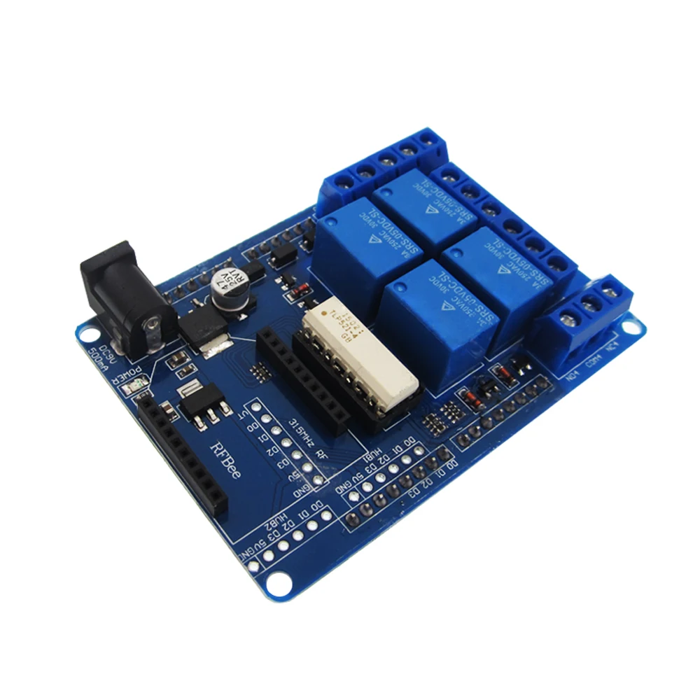 

HAILANGNIAO 10PCS 4 channel 5V Relay module extension board Relay Shield V1.3 5pcs