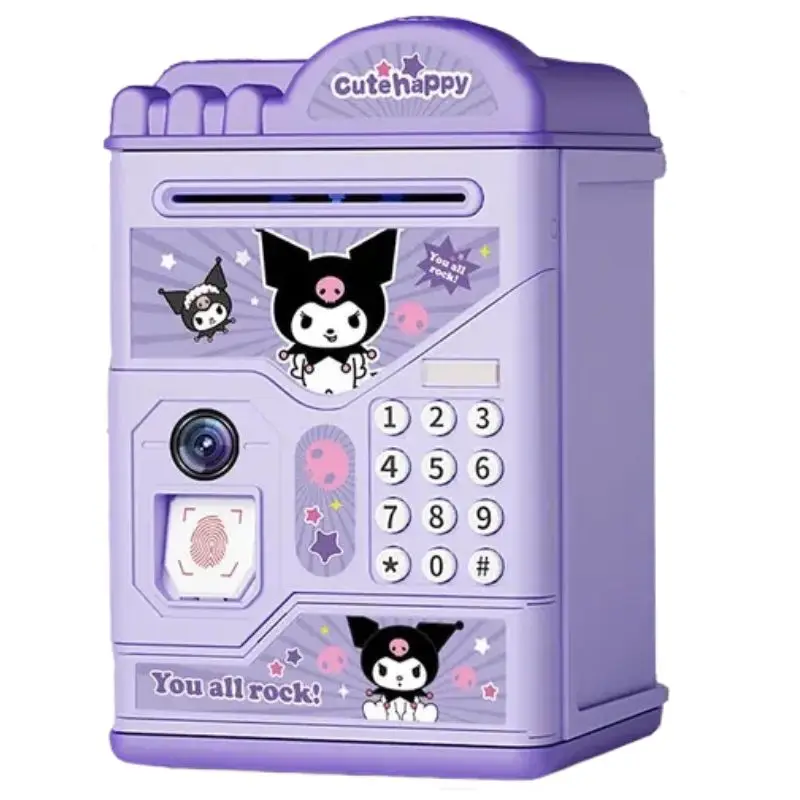 Kuromi Cinnamoroll Pochacco My Melody Kawaii Cute Cartoon Piggy Bank Children\'s Lockbox Only goes in and out of the piggy bank