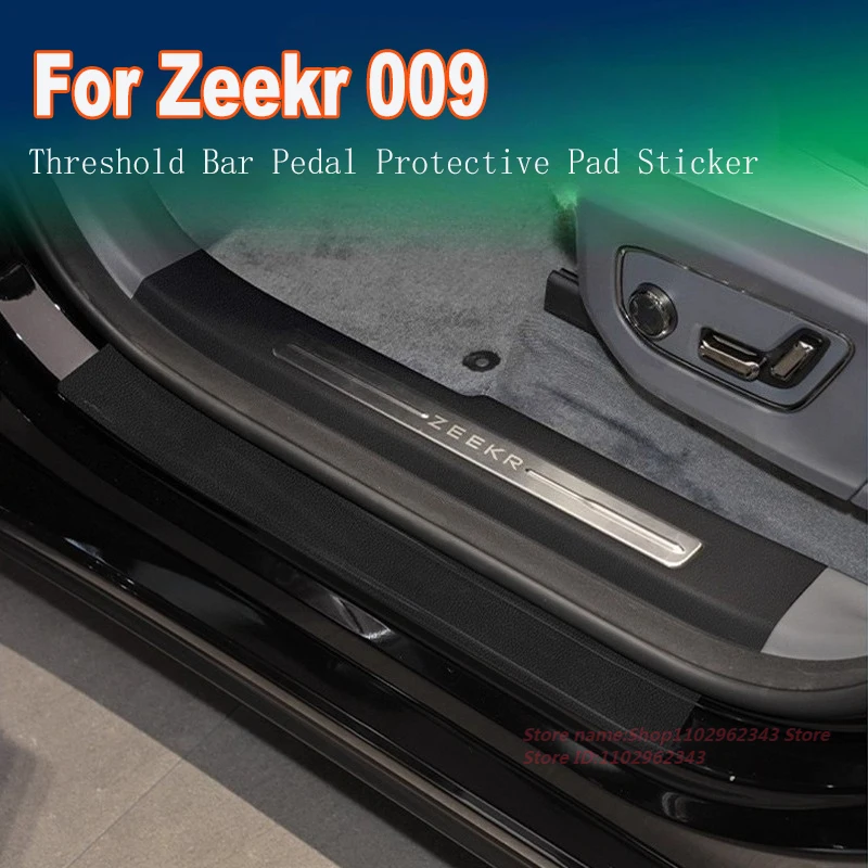 

For Zeekr 009 Threshold Bar Pedal Protective Pad Sticker Scratch Resistant Wear-Resistant Leather Interior Modified Accessories