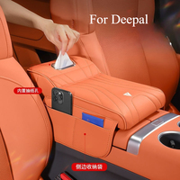 For Deepal S05 S07 S7 G318 Car Center Console Armrest Cushion Thicken Arm Rest Box Pad Side Extension Cushion with Tissue Box
