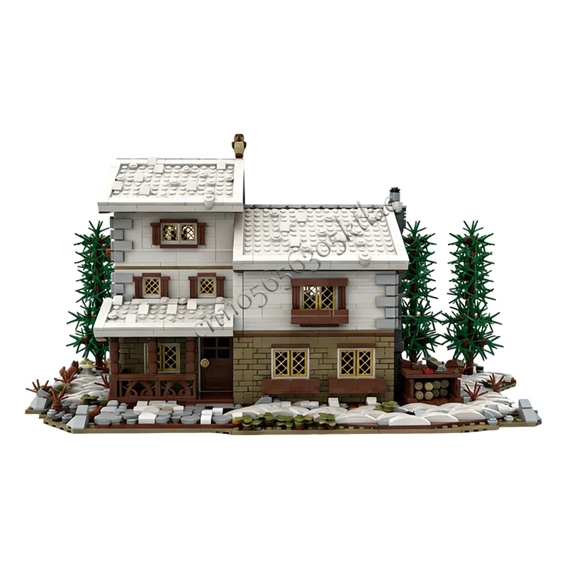 3098 pièces Maison Rue Famille Chalet MOC Personnalisable Blocs de construction modulaires Conception créative Éducatif DIY Jouet pour garçon Cadeau d'anniversaire