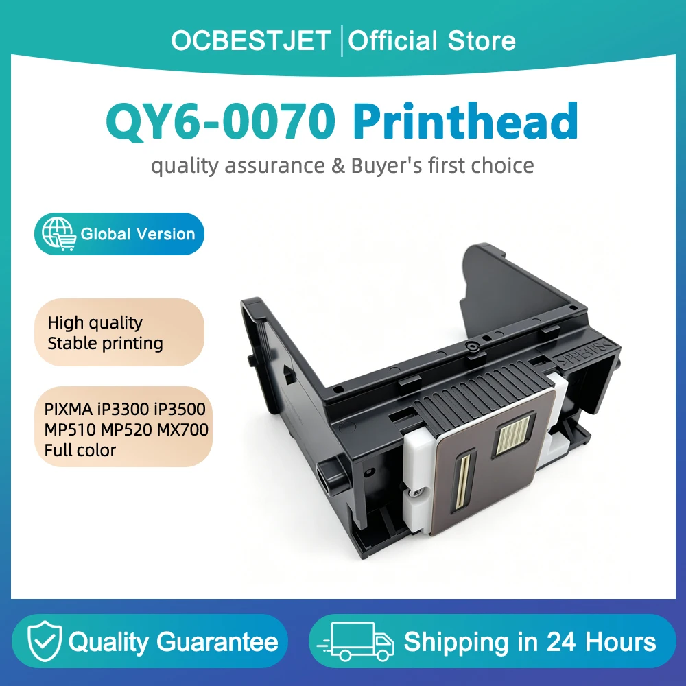 Refurbished QY6-0070 Printhead for Canon QY6-0070 print head for Canon PIXMA MP510 MP520 MX700 iP3300 iP3500 printer